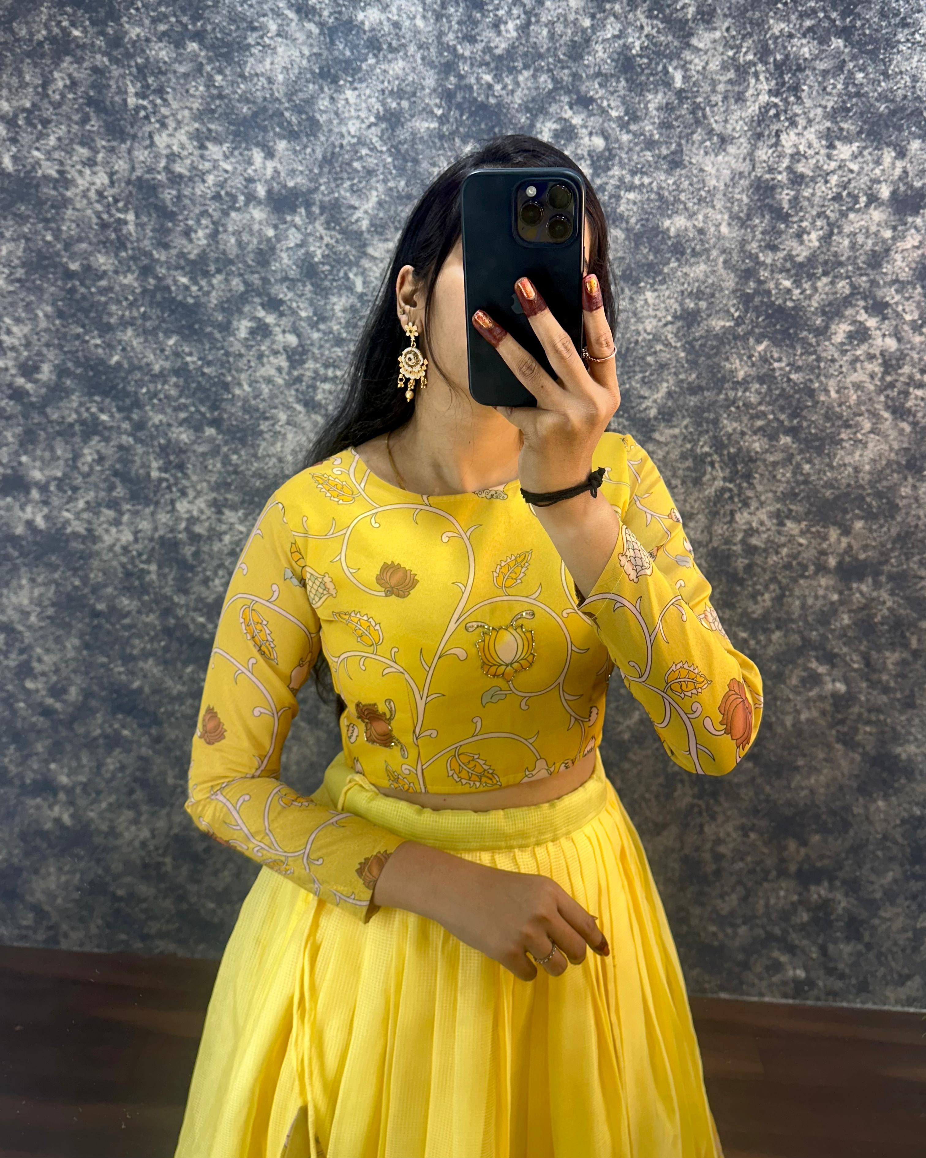 kota Doria crop top lehenga