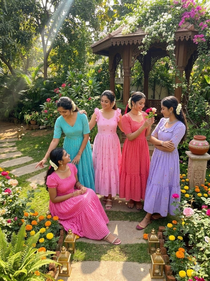 Mul Chanderi gowns