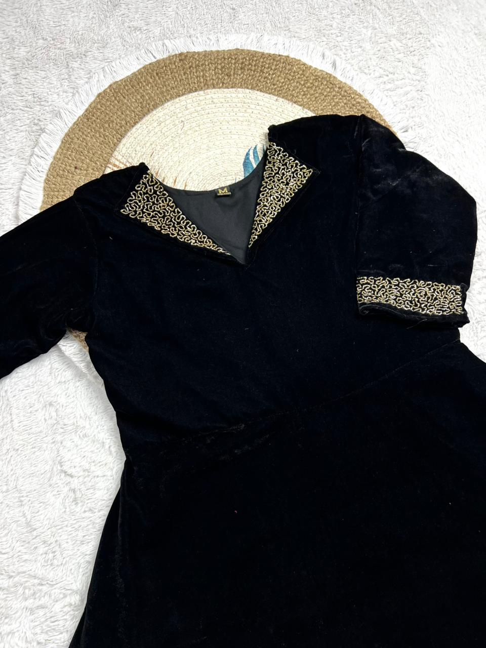 soft velvet gown