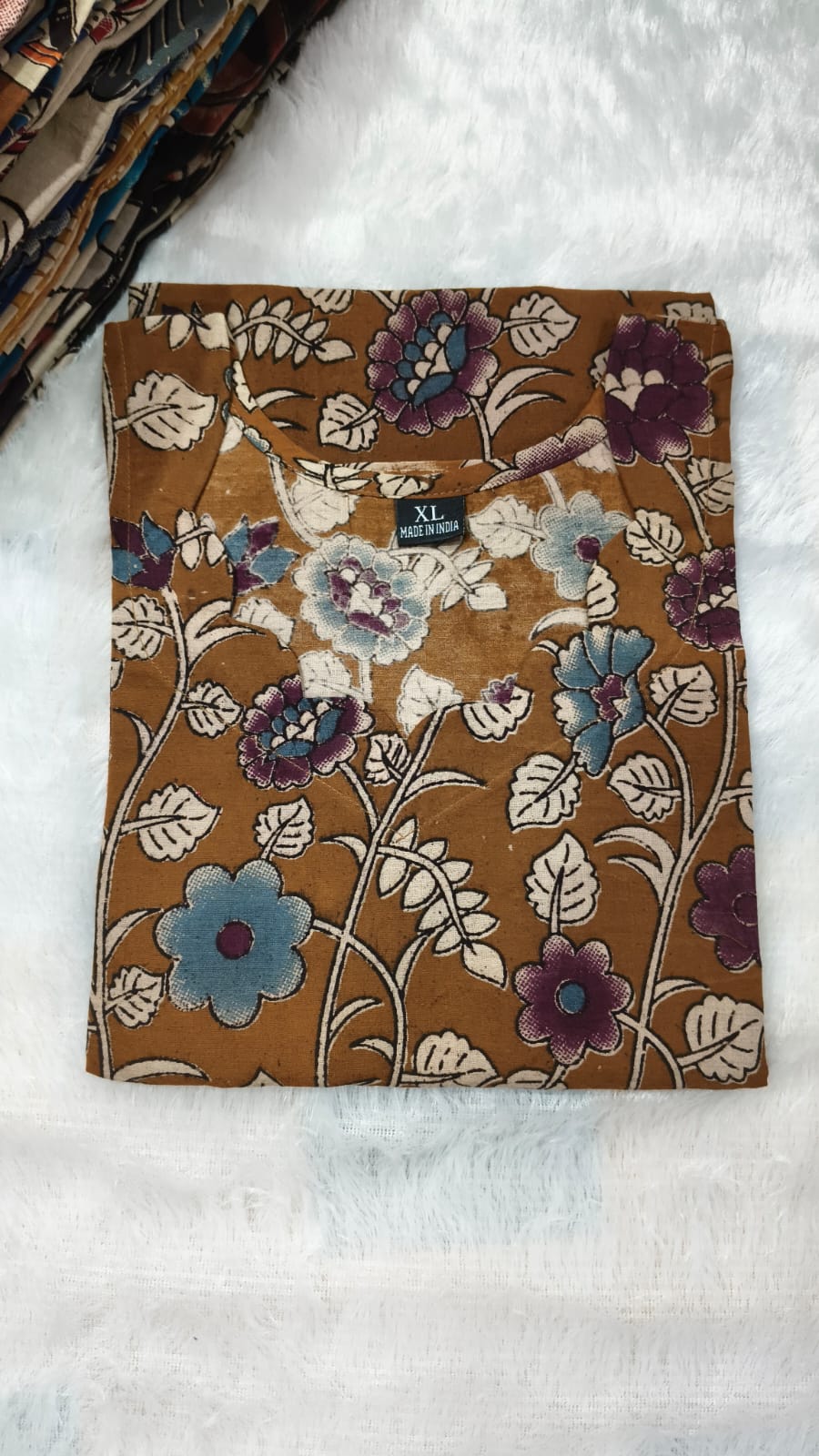 Pure kalamkari cotton kurti