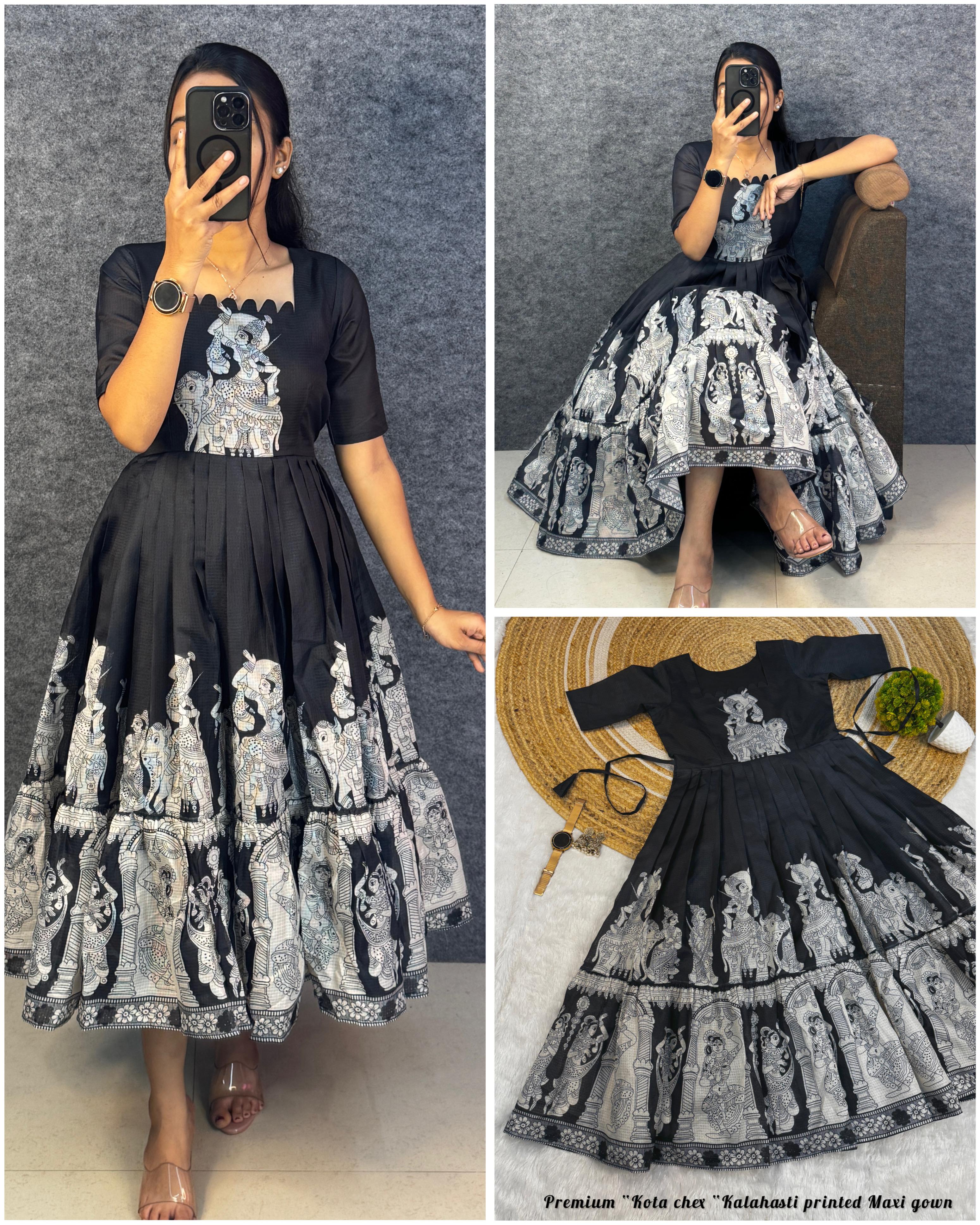 Kalamkari print  kota frocks
