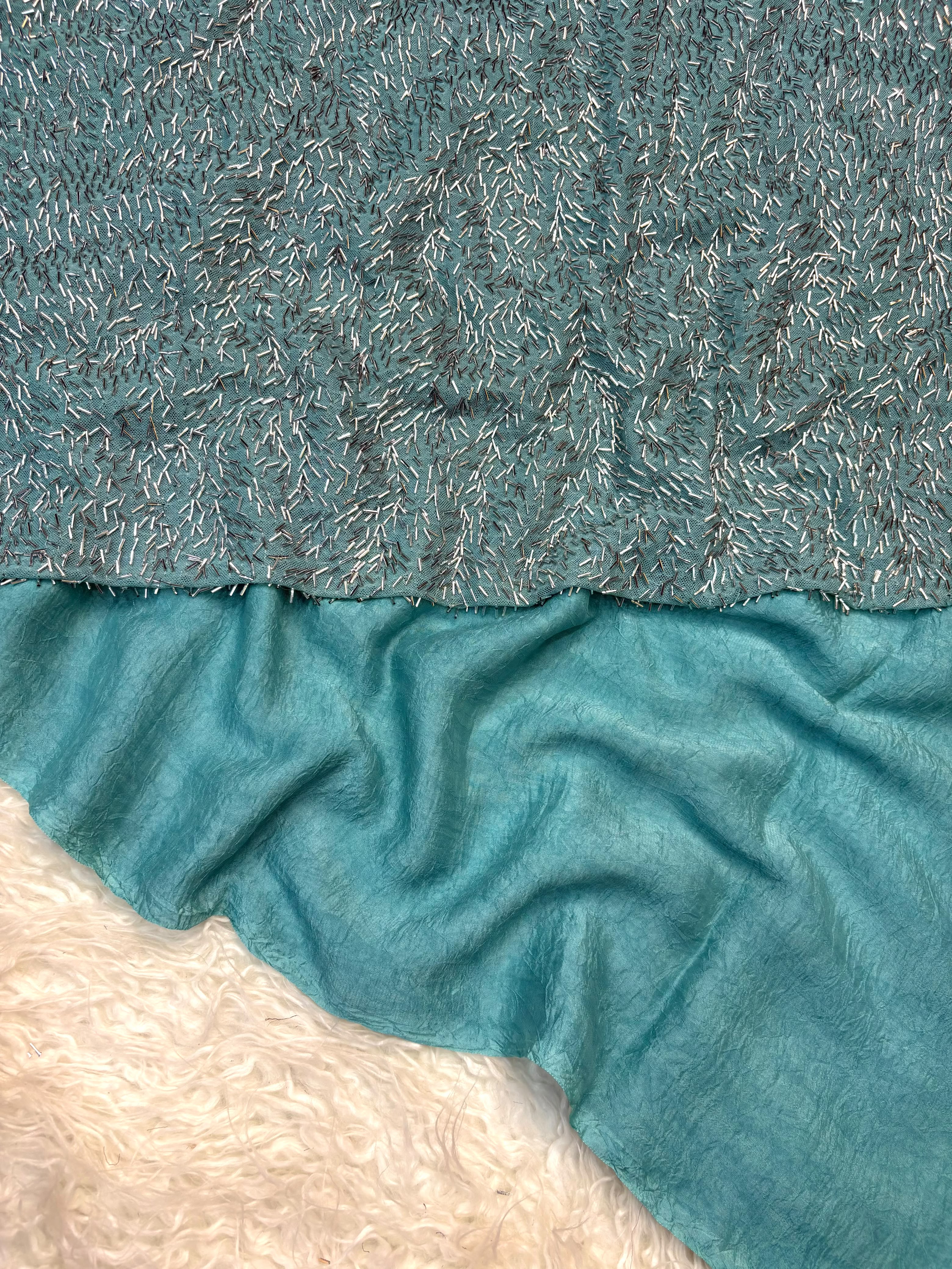Imported designer blouse with  crush rangoli silk saree
