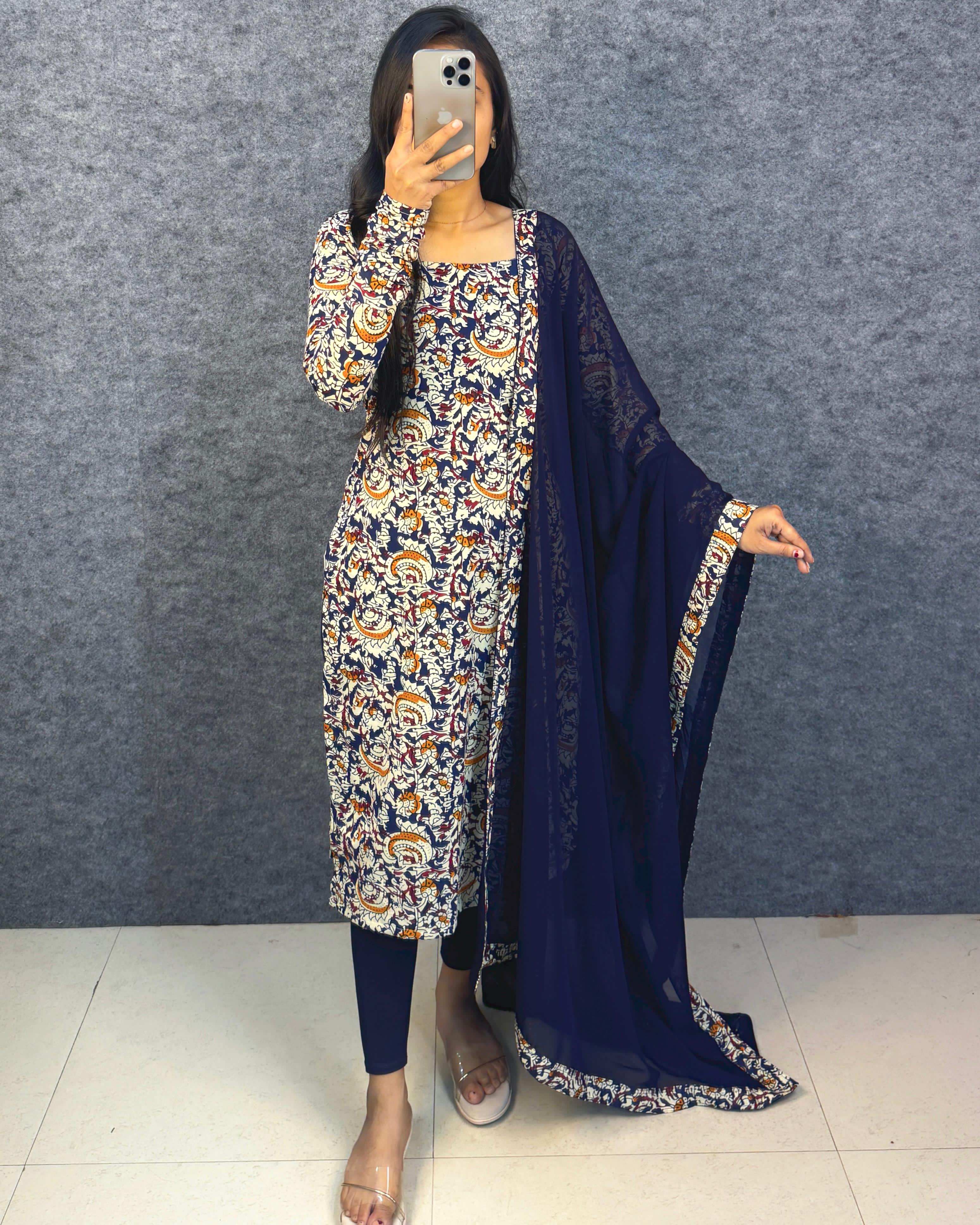 3 piece kalamkari inspired design set