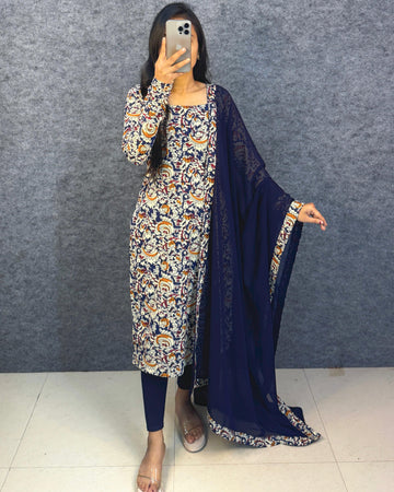 3 piece kalamkari inspired design set