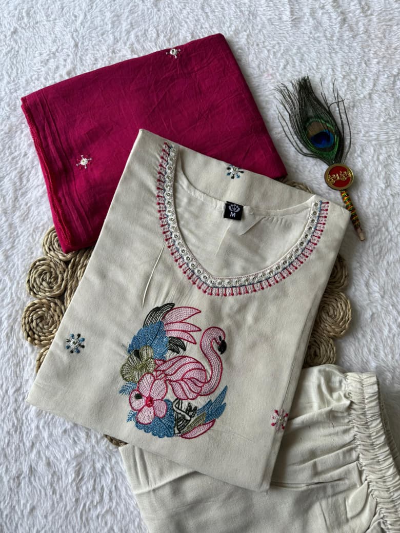 Khadi cotton 3 piece set
