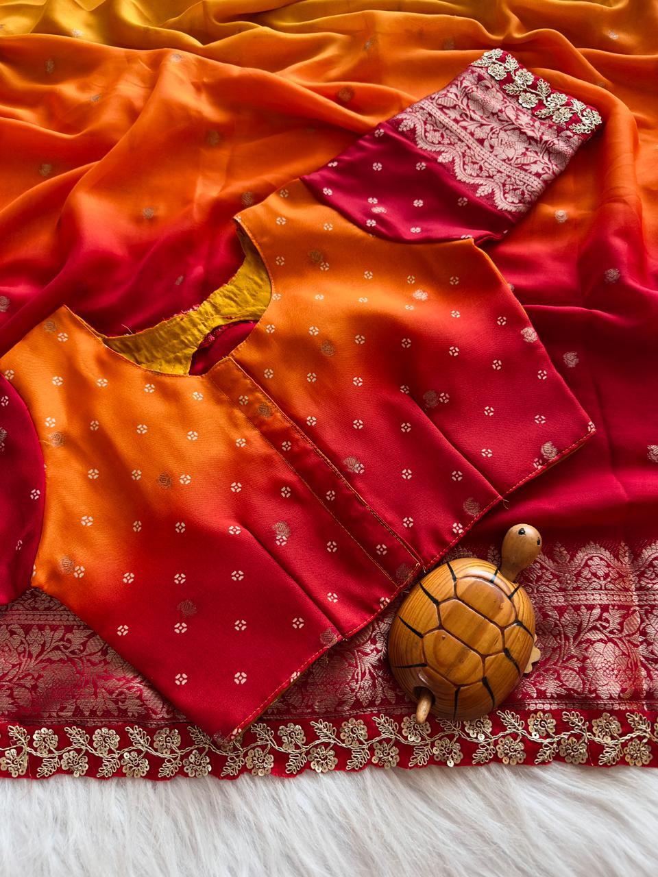 HEAVY JEQARD BORDER SAREE