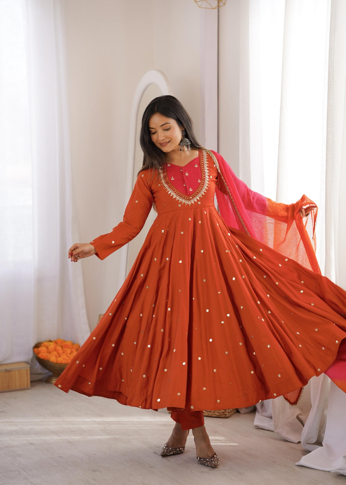 Party wear anarkali suit