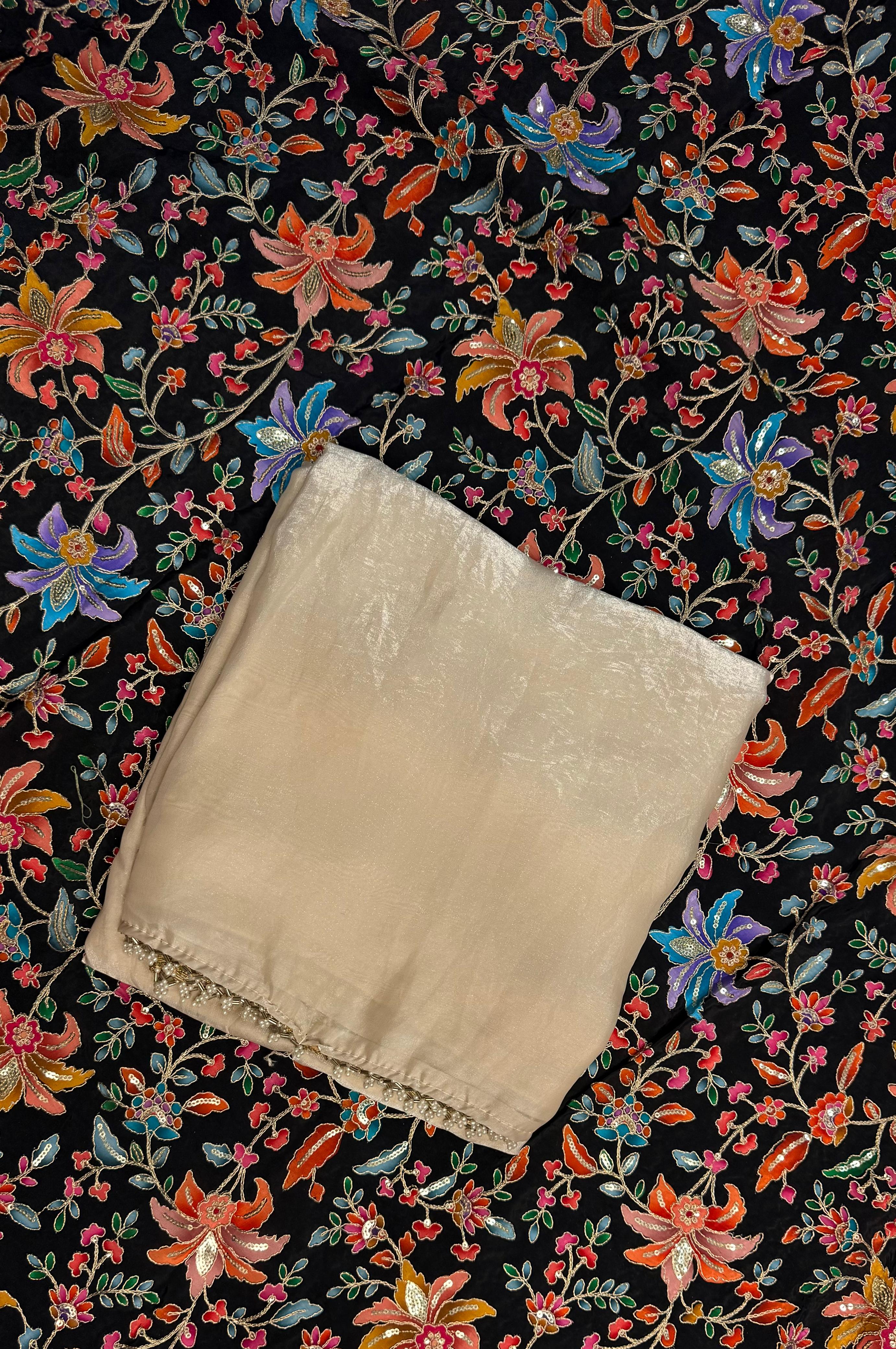 Elegant Fendi silk saree ✨