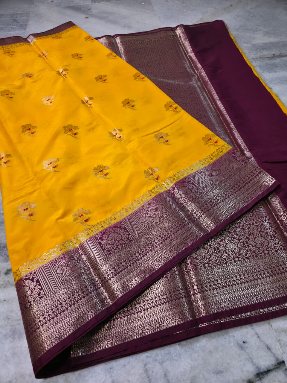 Benaresi katan pattu silk saree ✨