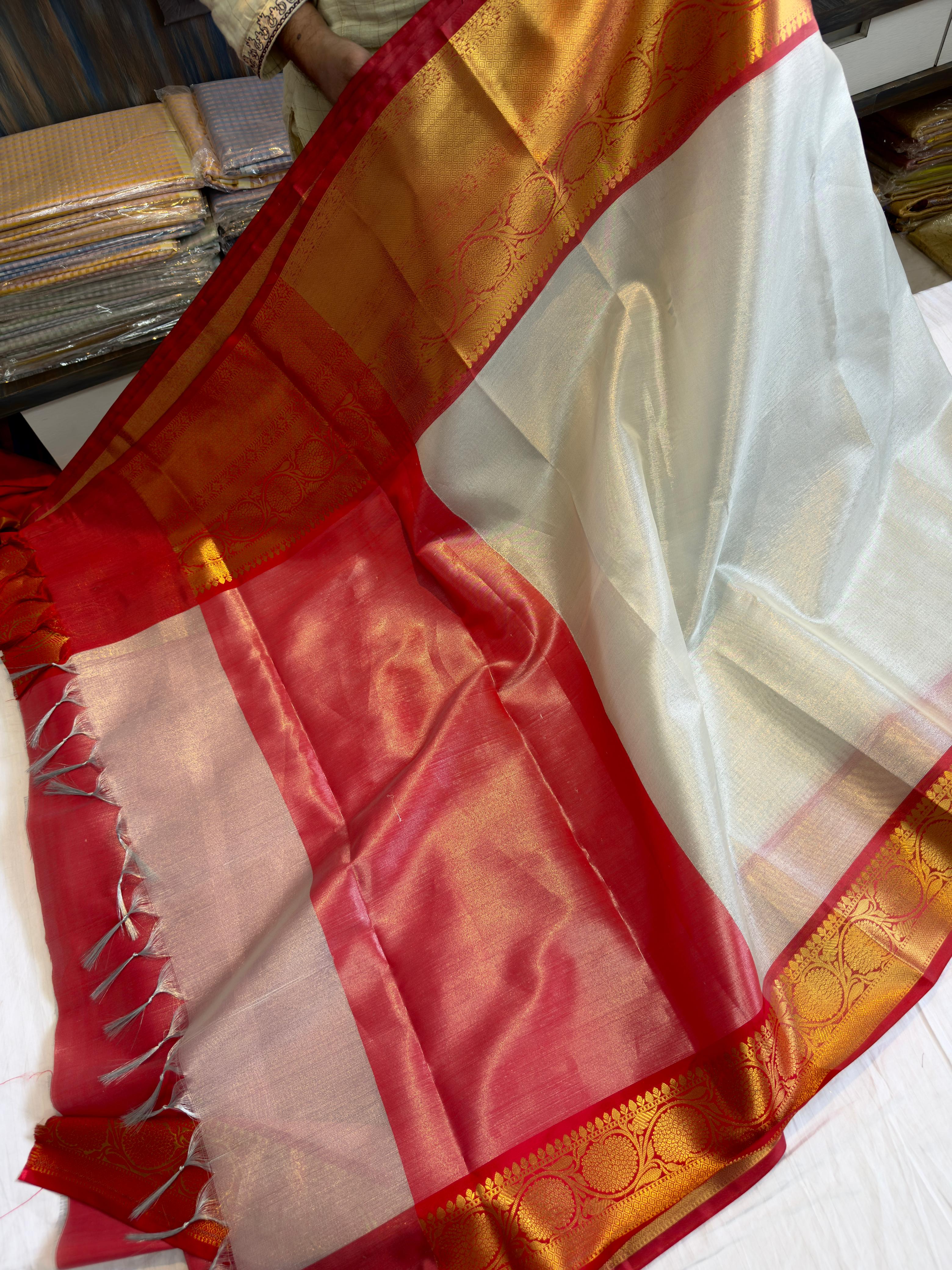Celebrity inspired benaresi tissue saree