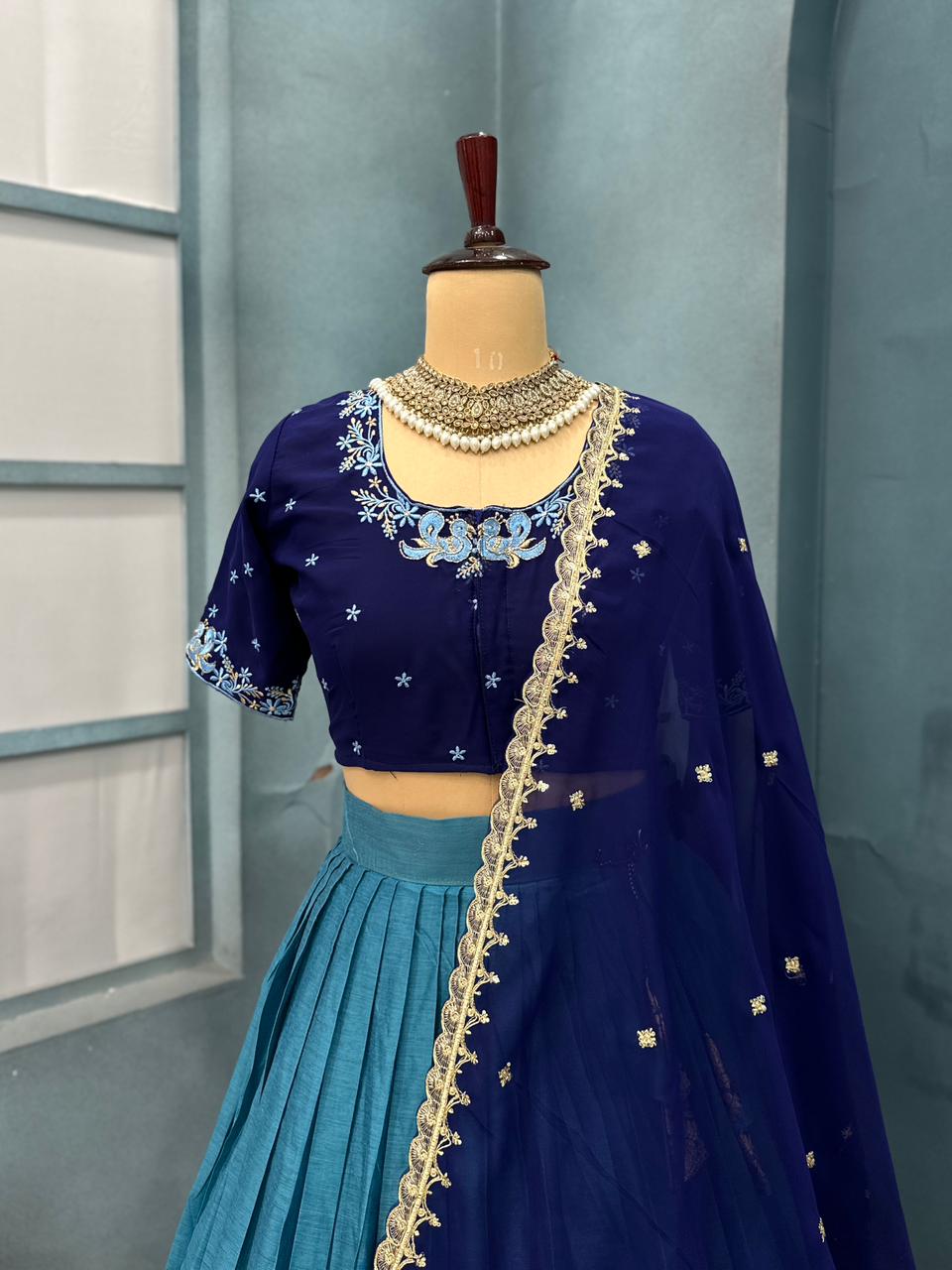 Kanchi cotton silk traditional lehenga