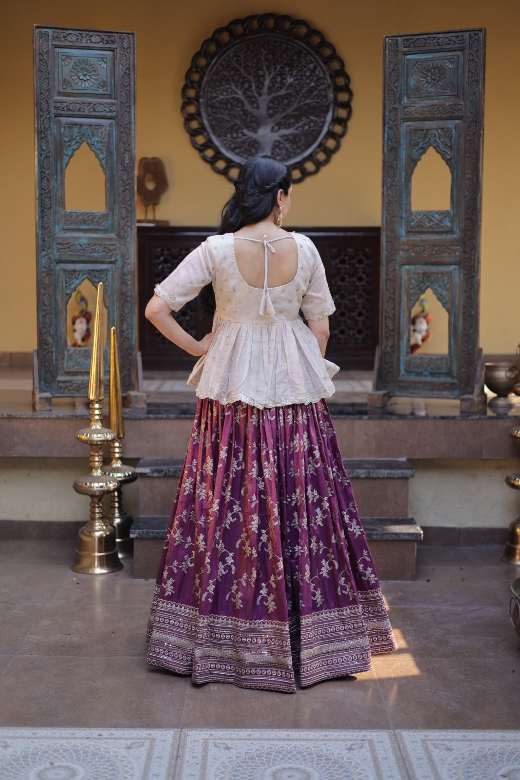 Designer viscose Jacquard lehenga choli ✨