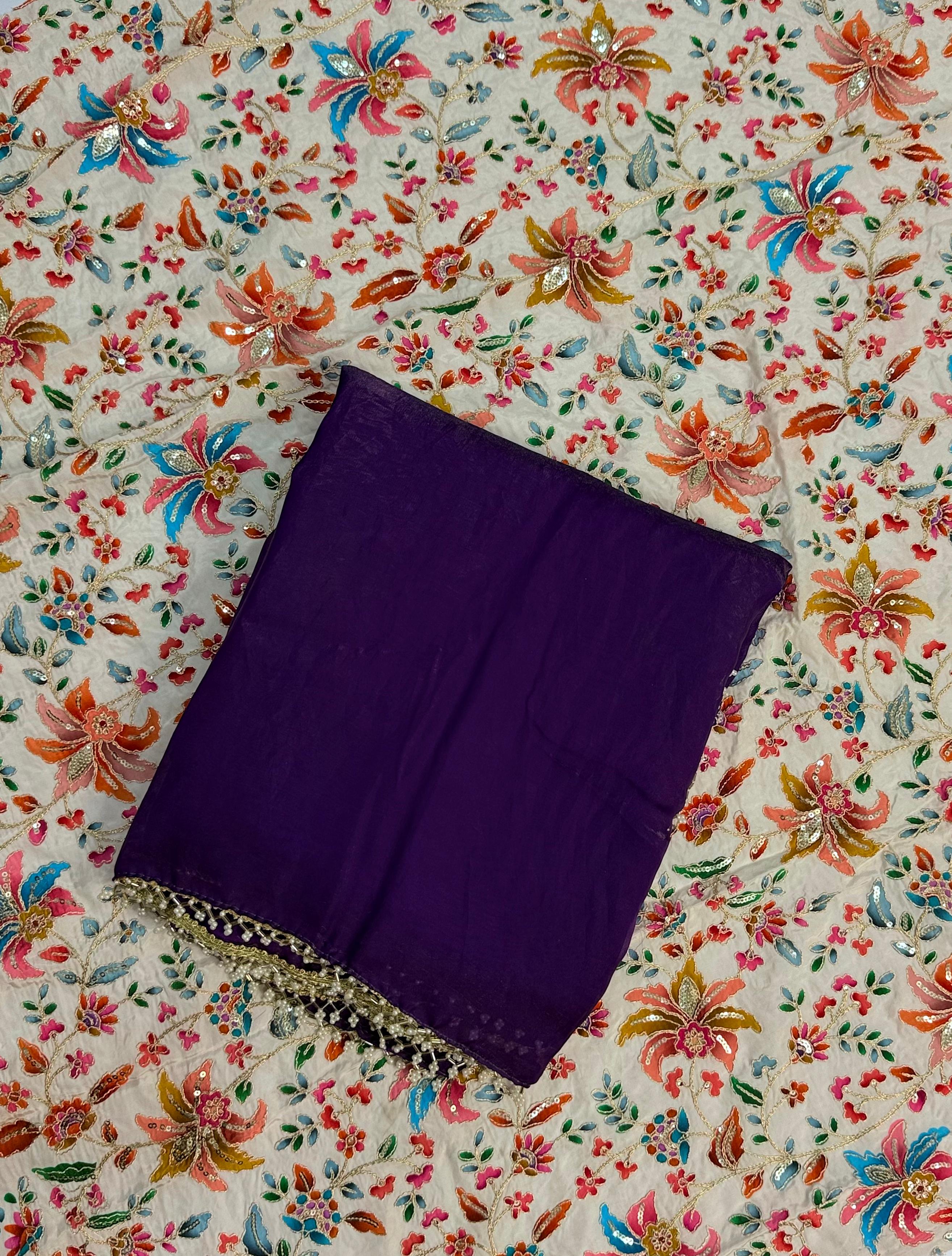 Elegant Fendi silk saree ✨