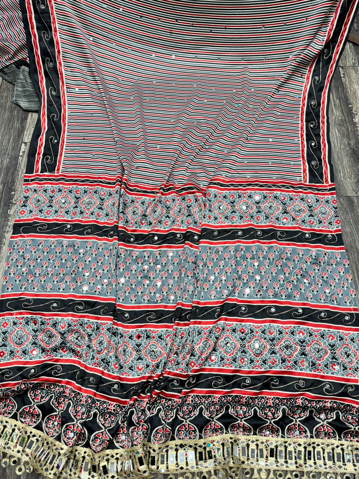 Pure Arjakh Sartin viscous silk saree