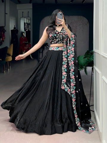 Fendi silk heavy designer lehenga set