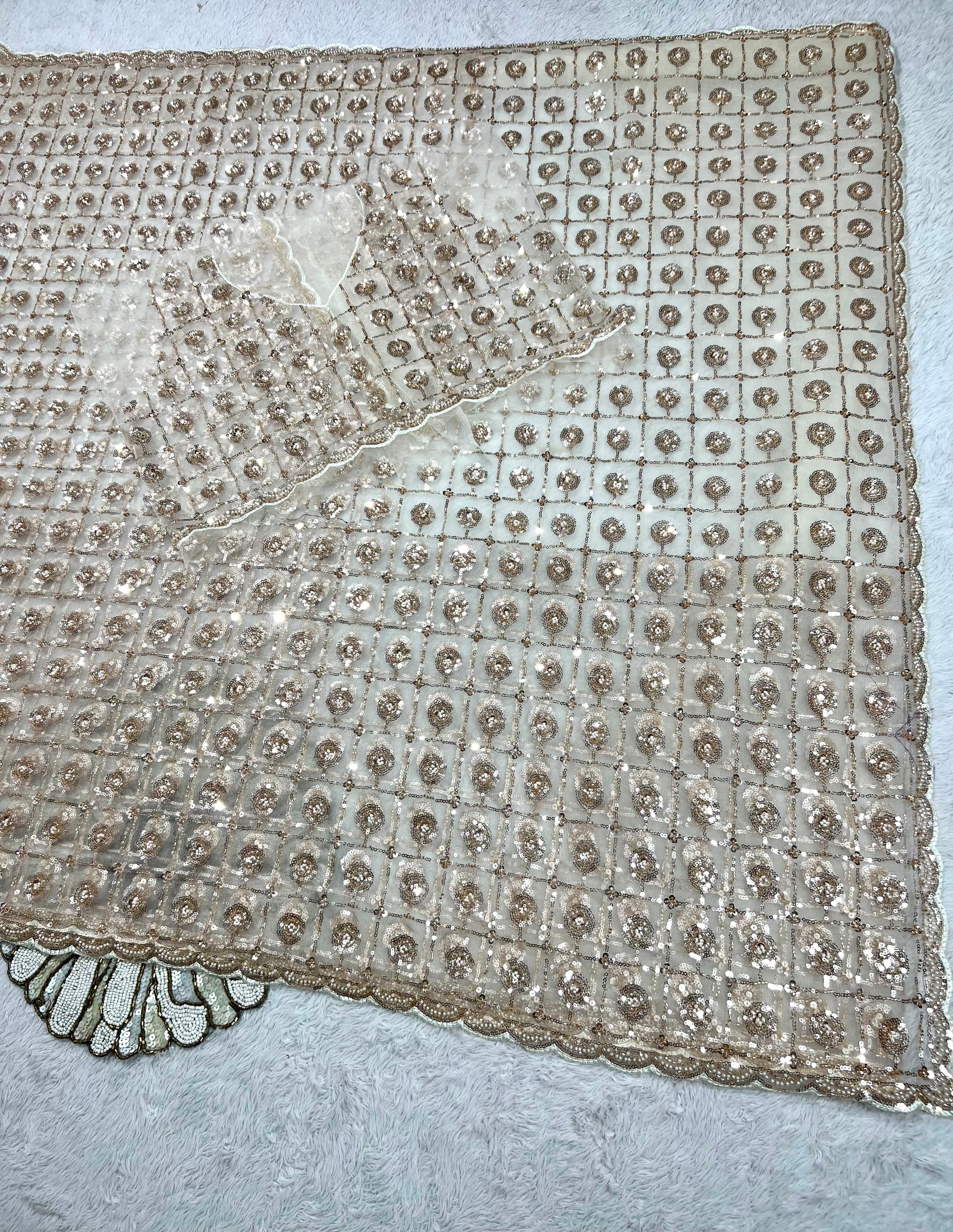 Bufferfly 🦋 net heavy designer saree ✨