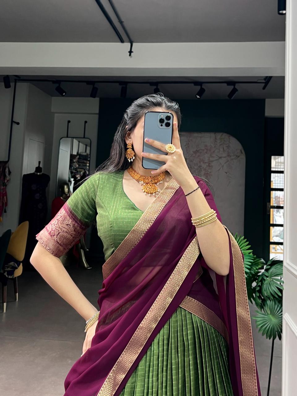 Dola checks lehenga