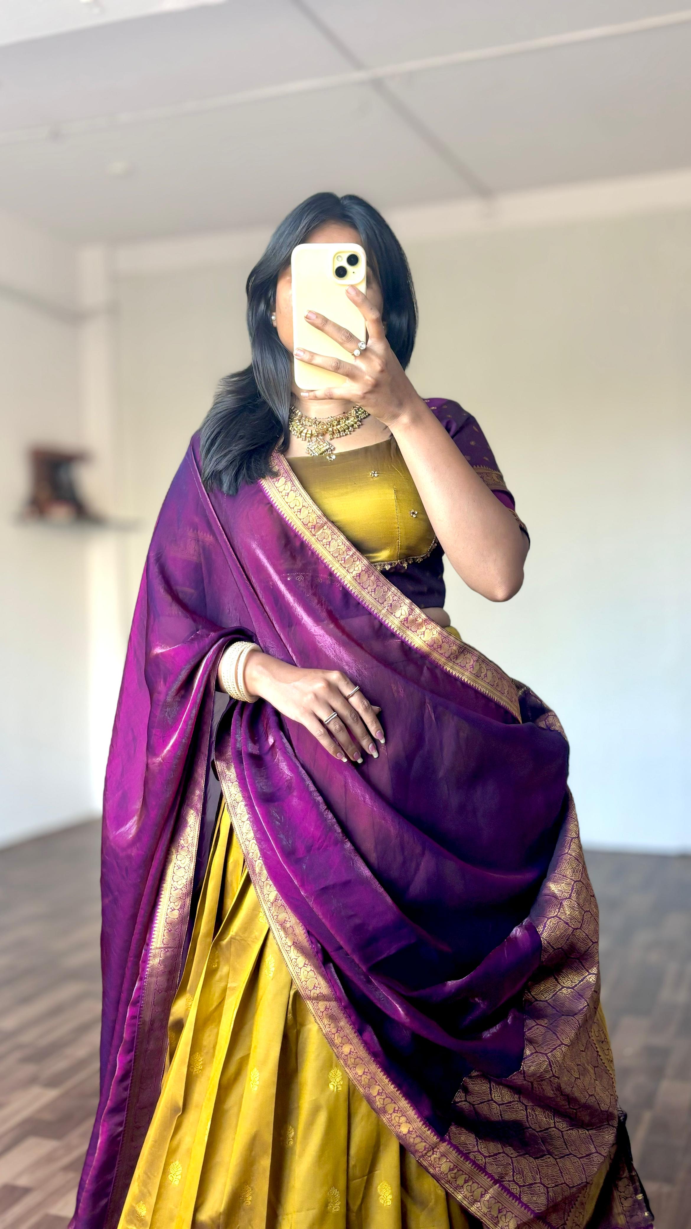 Maggam work lehenga set