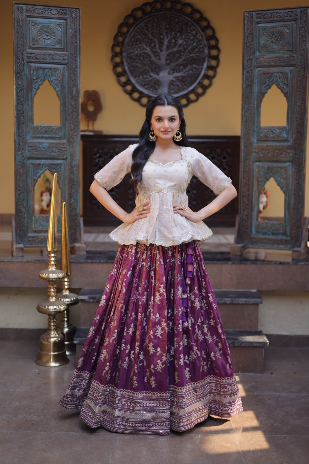 Designer viscose Jacquard lehenga choli ✨