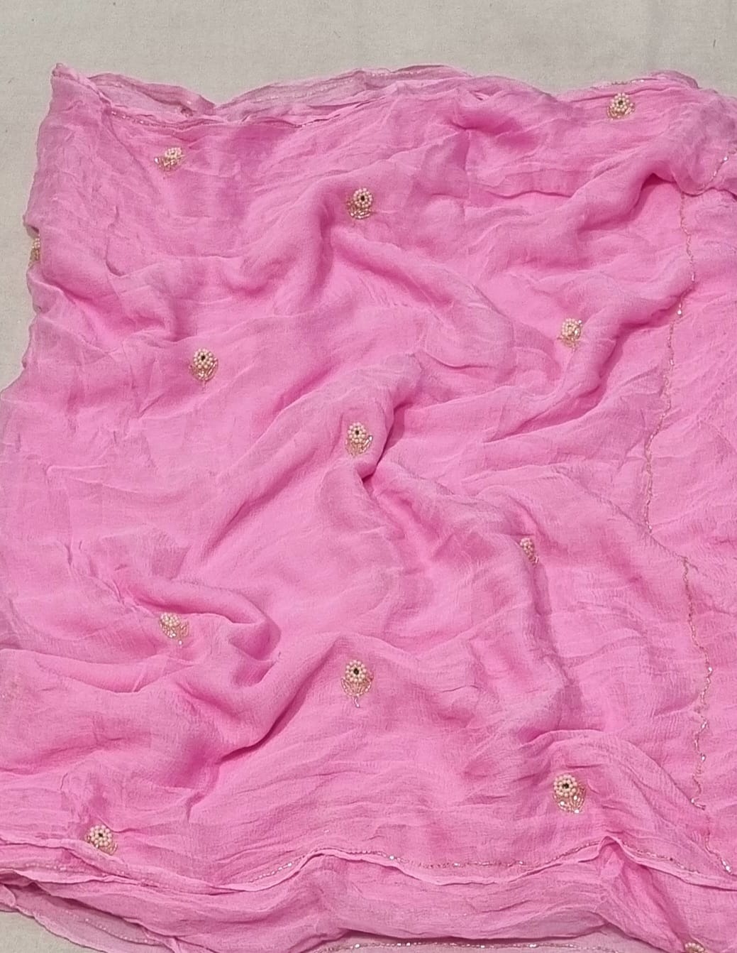 Multi shades half pure shiffon sarees