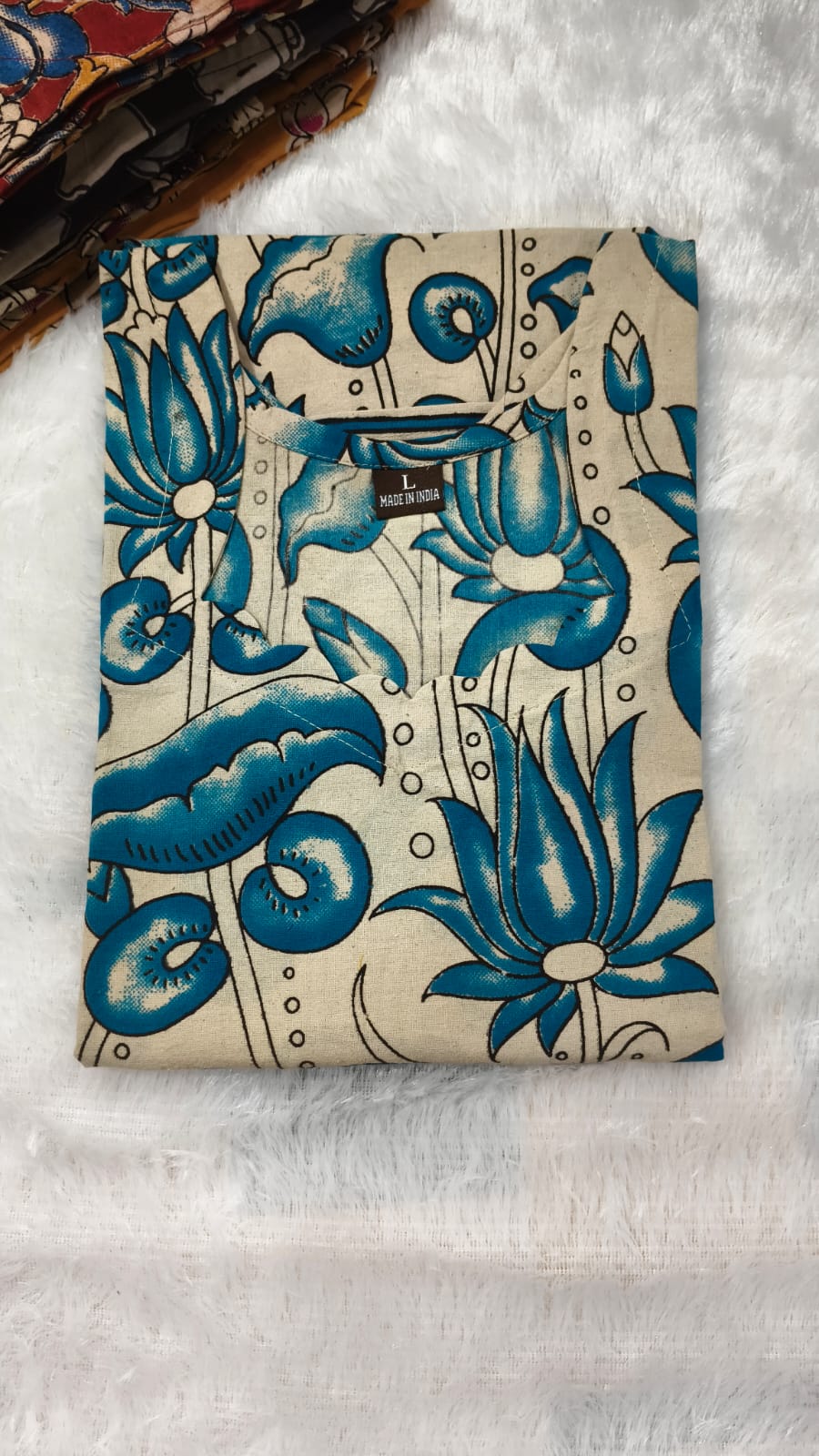 Pure kalamkari cotton kurti
