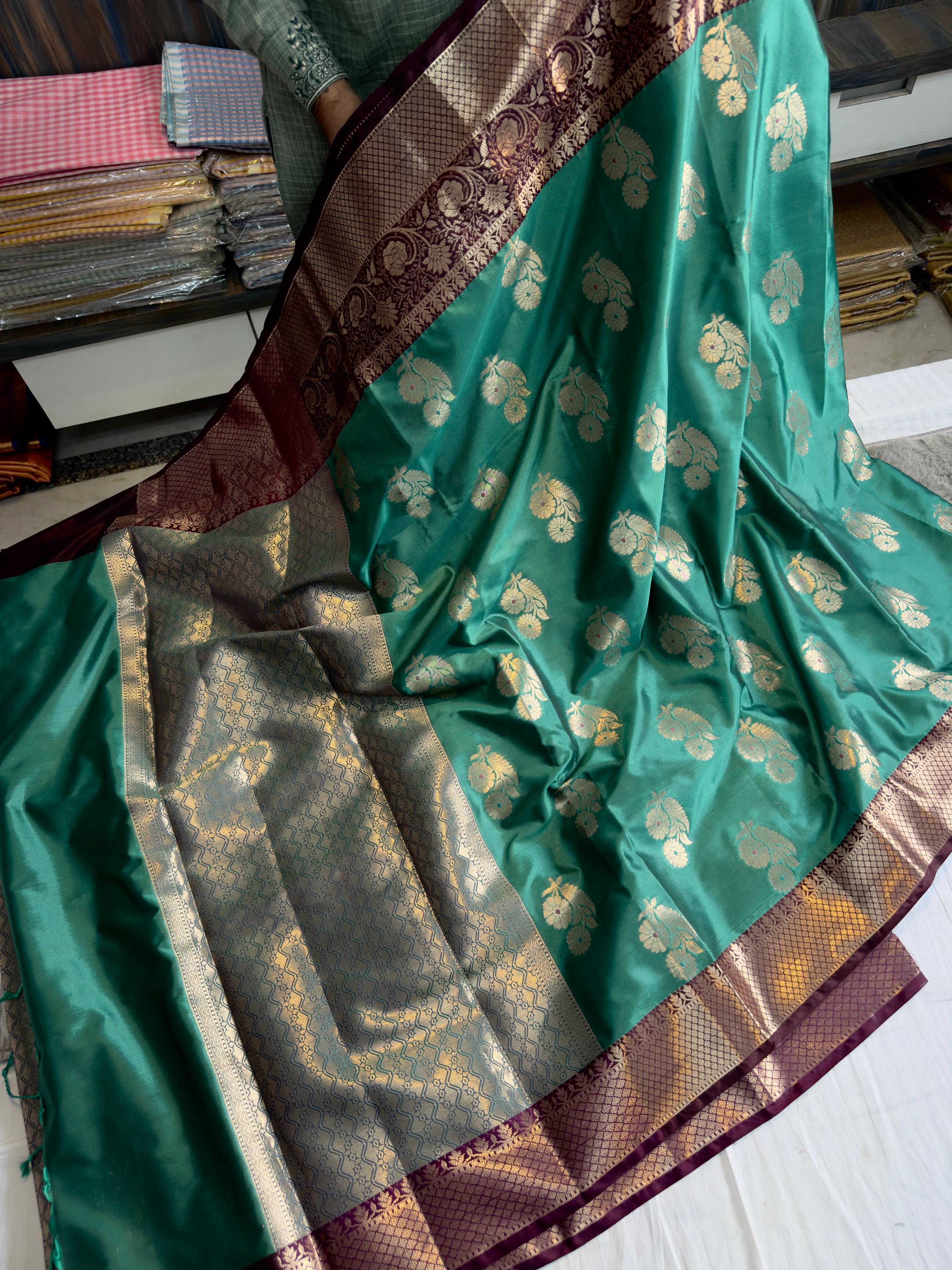 Soft katan silk saree