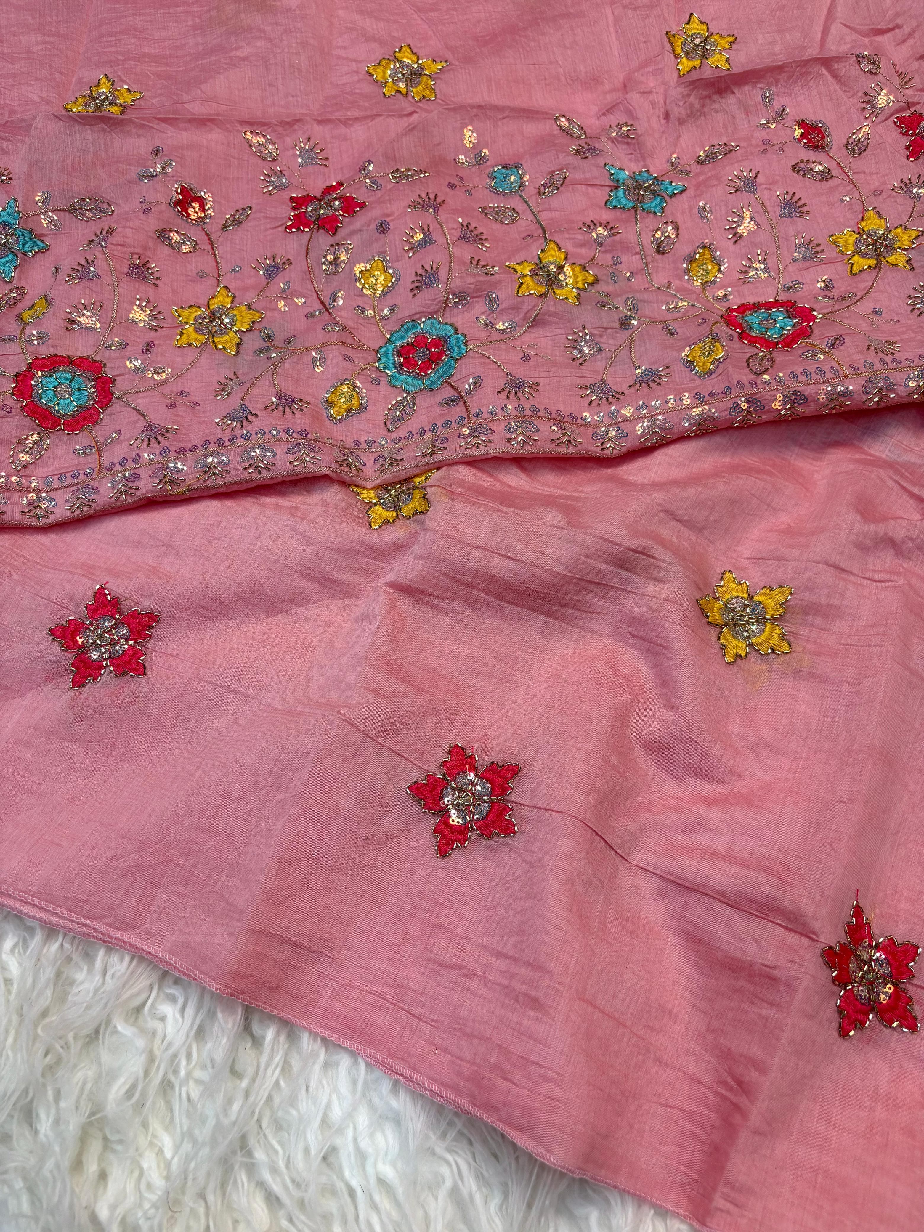 Mull cotton designer saree ✨