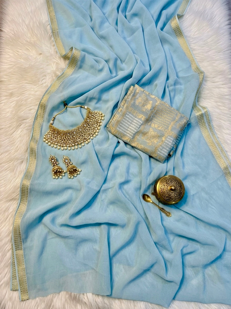 Viscose shiffon sarees ✨