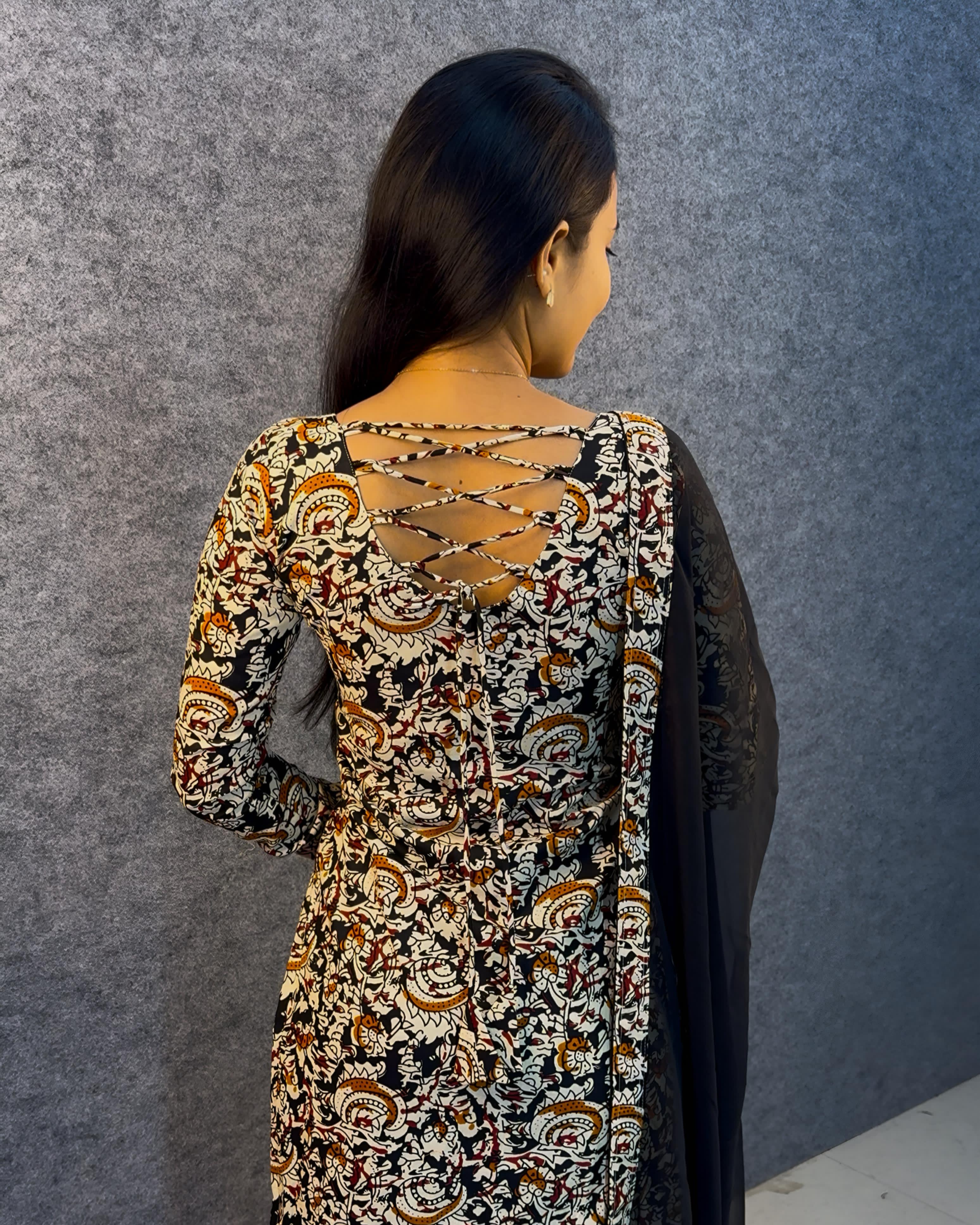 3 piece kalamkari inspired design set