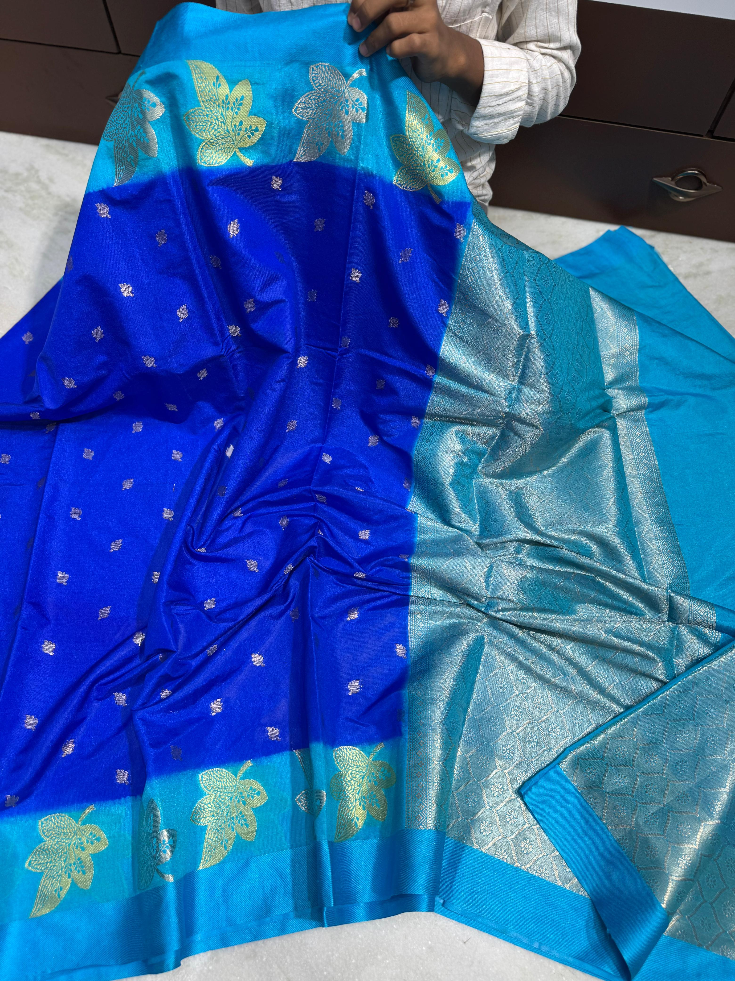 Benaresi dupion soft silk saree