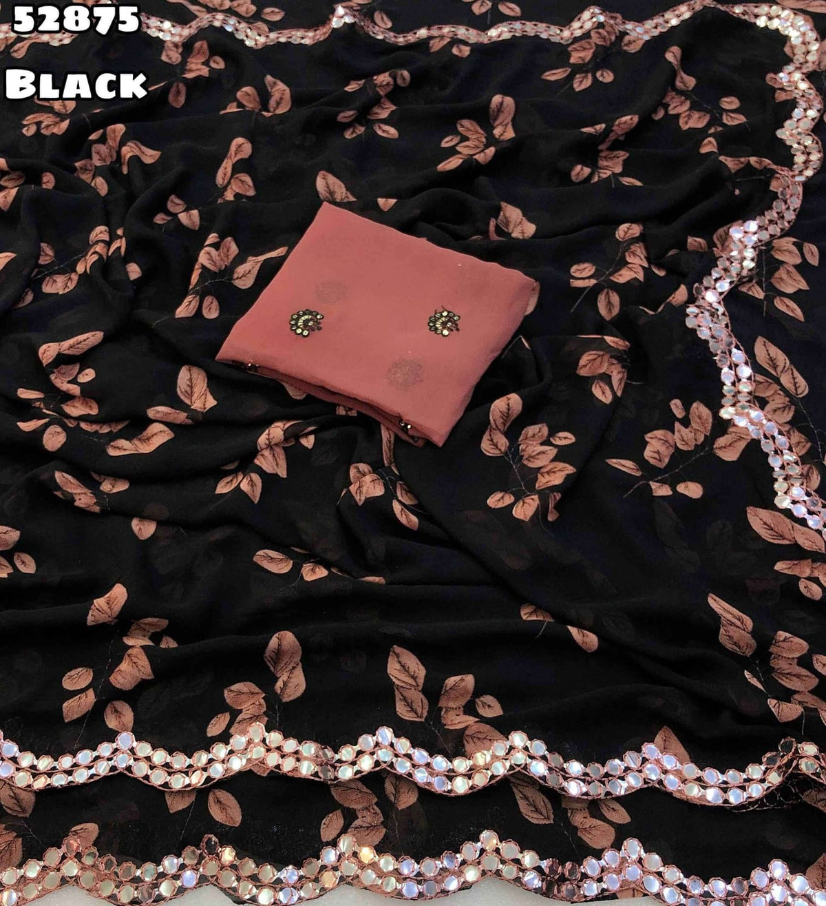 Soft shiffon Floral 🌺 print saree ✨