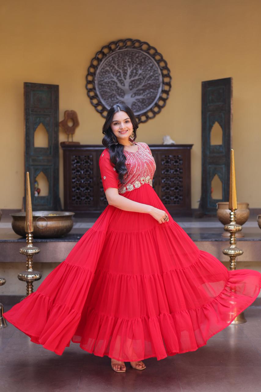 Ready made designer gown