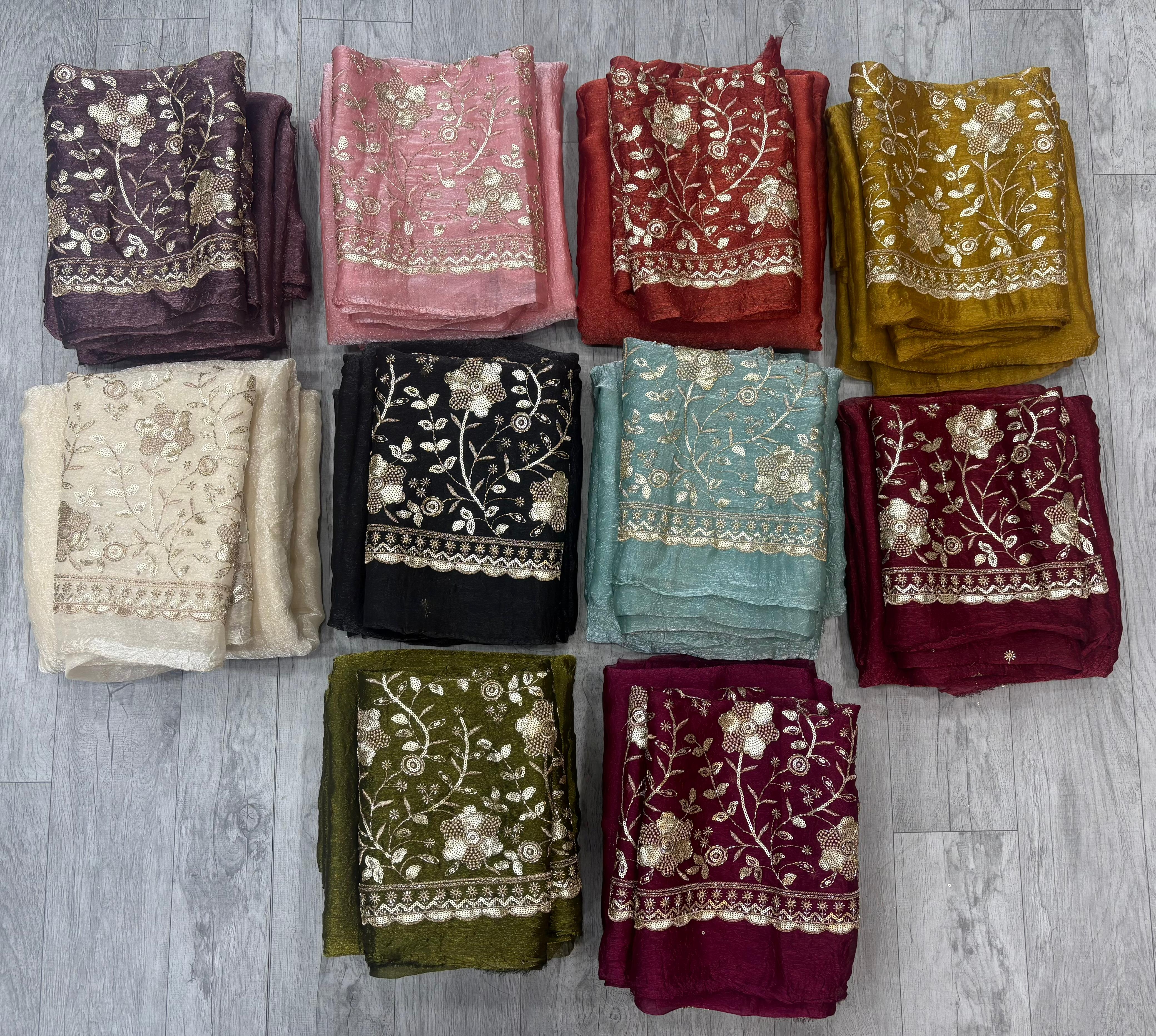 pure fancy crush saree