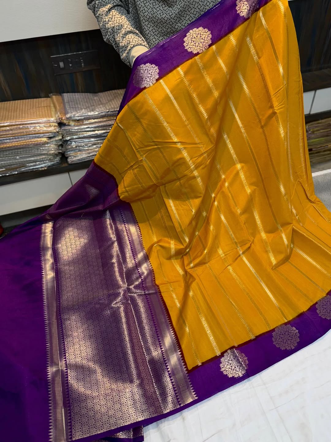 Benaresi soft warm silk saree