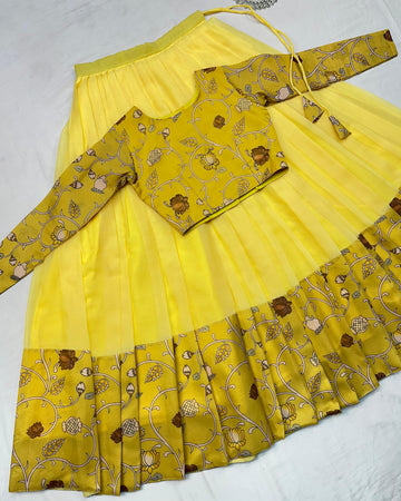 kota Doria crop top lehenga