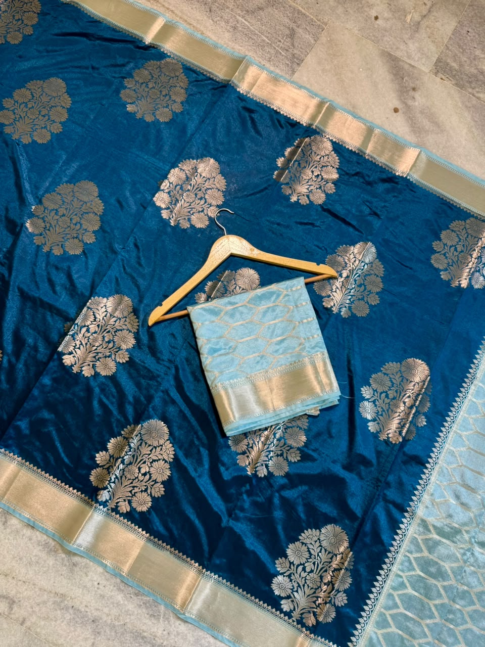 Banarasi katan silk fabric saree