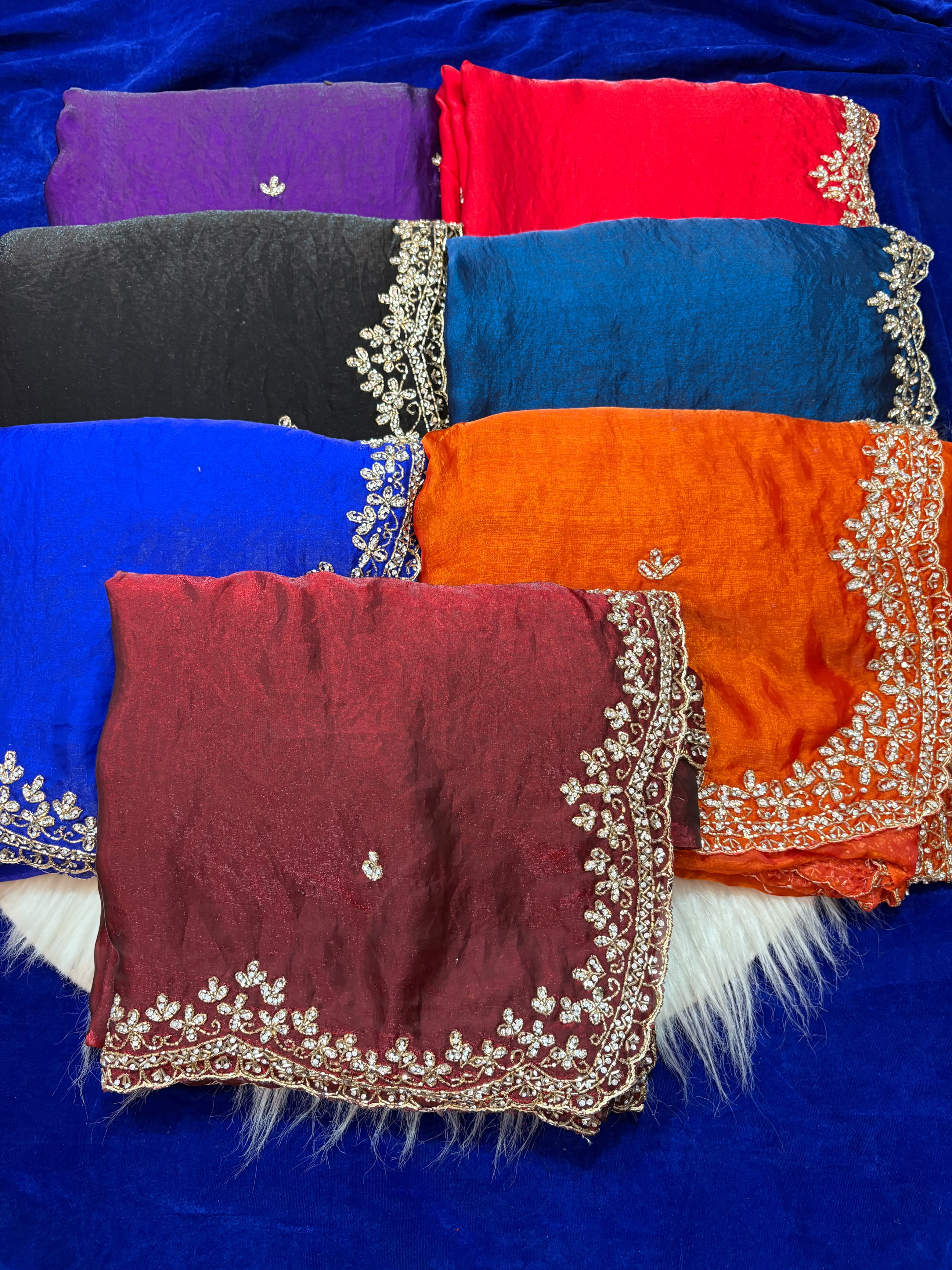 Premium Fandy Fabric heavy design saree