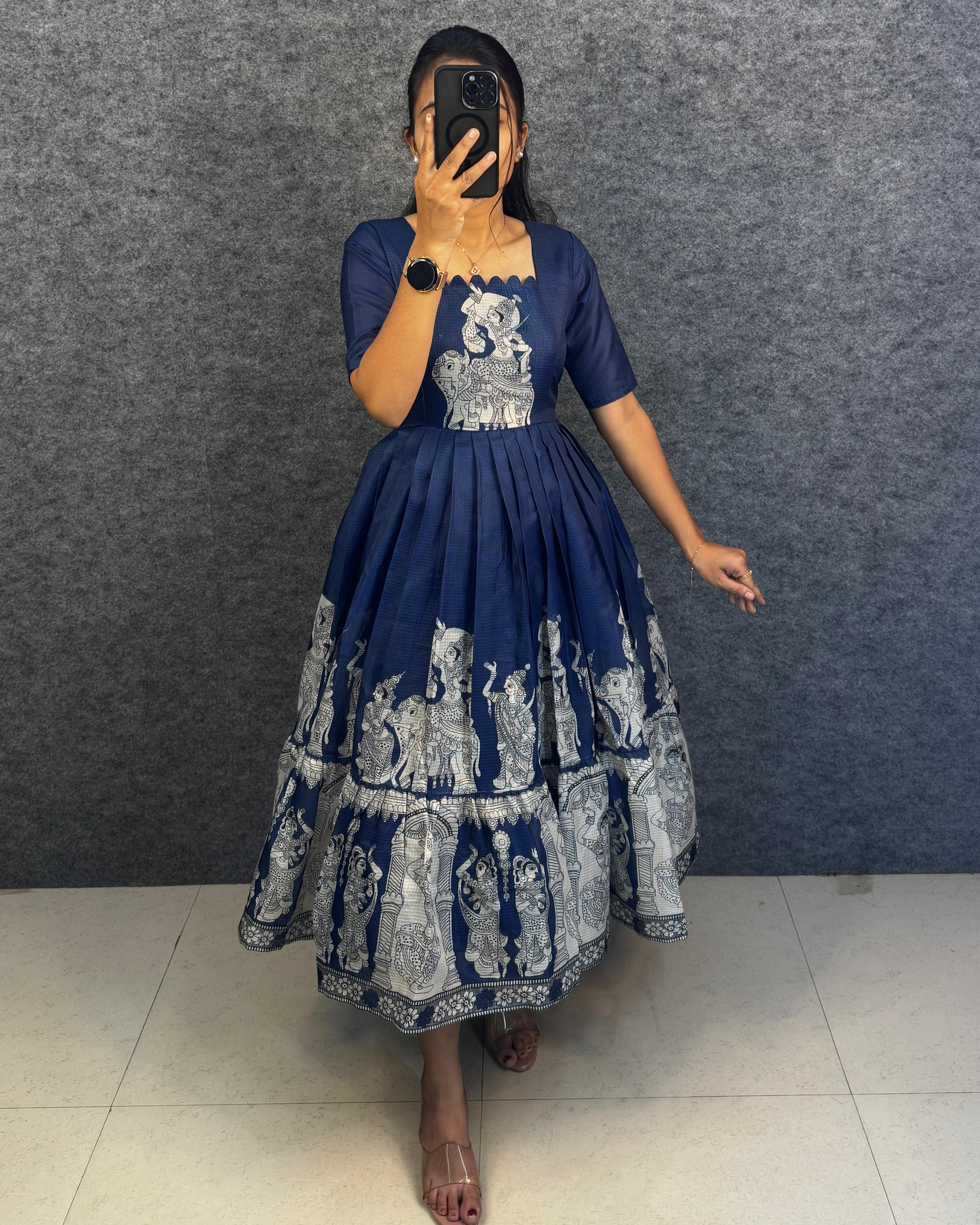 Kalamkari print  kota frocks