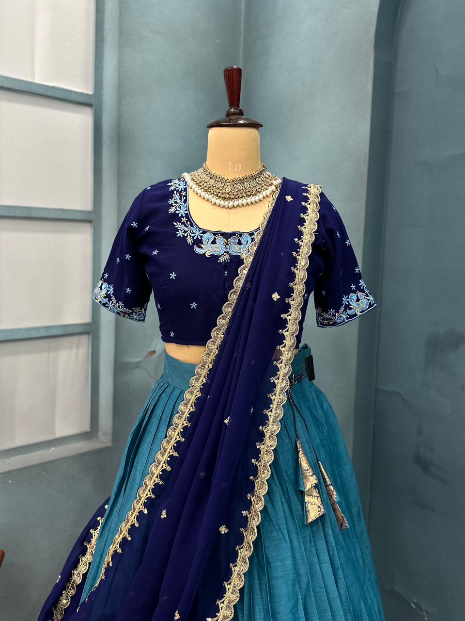 Kanchi cotton silk traditional lehenga