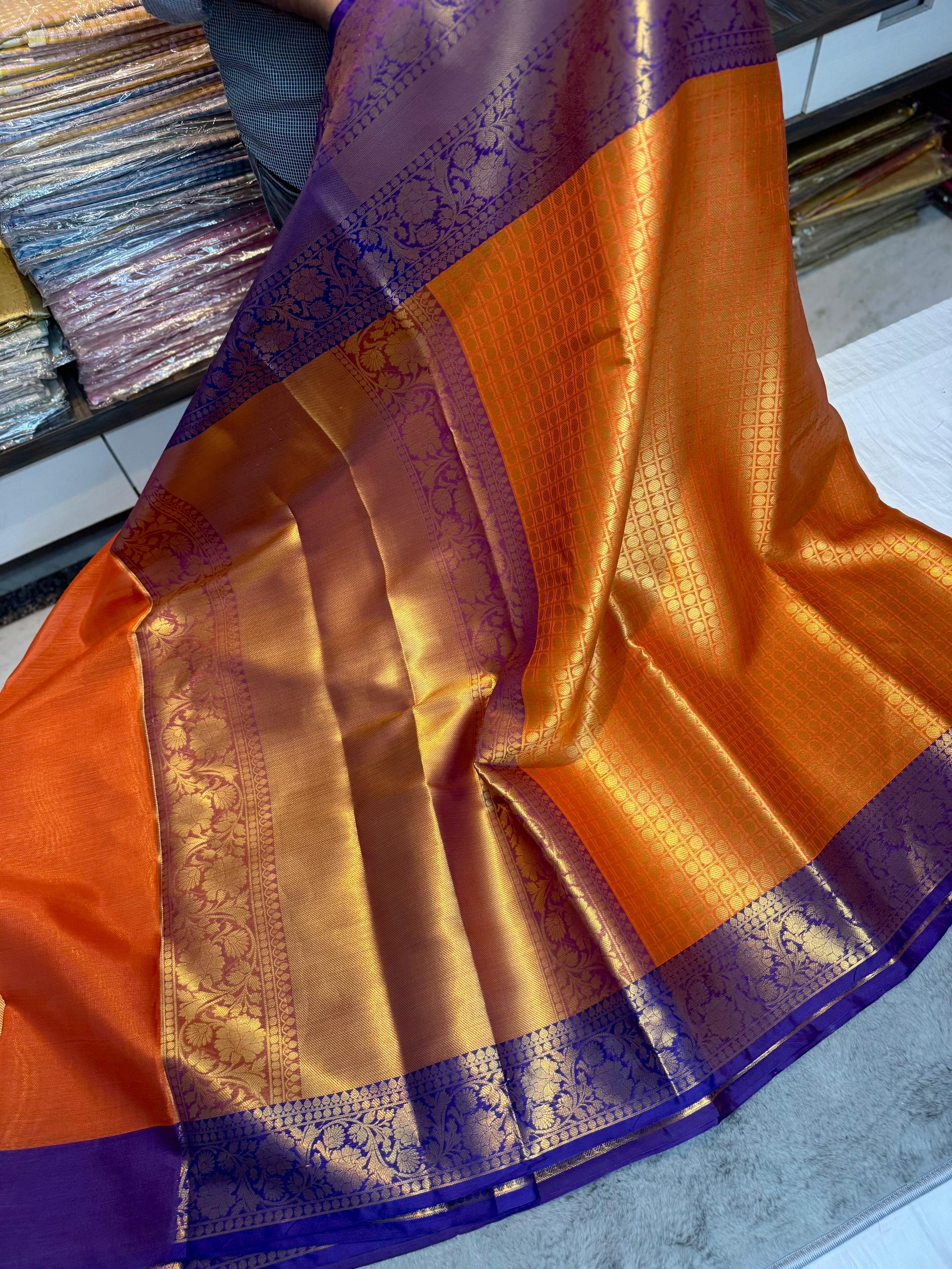 Benaresi soft katan silk saree