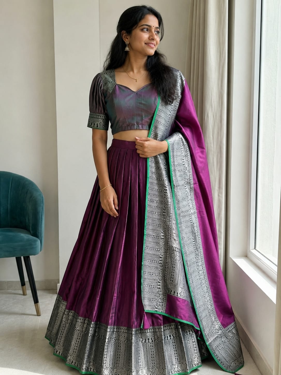 Bhagyalakshmi fully stitched lehenga set ✨