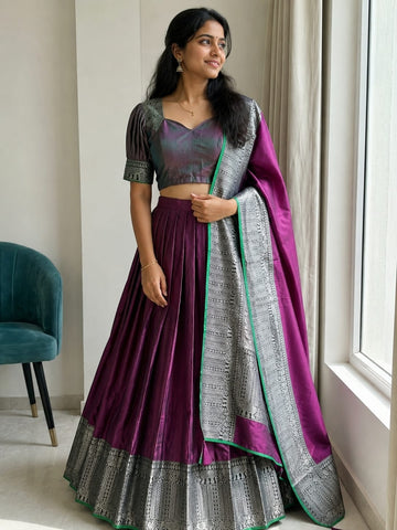 Bhagyalakshmi fully stitched lehenga set ✨