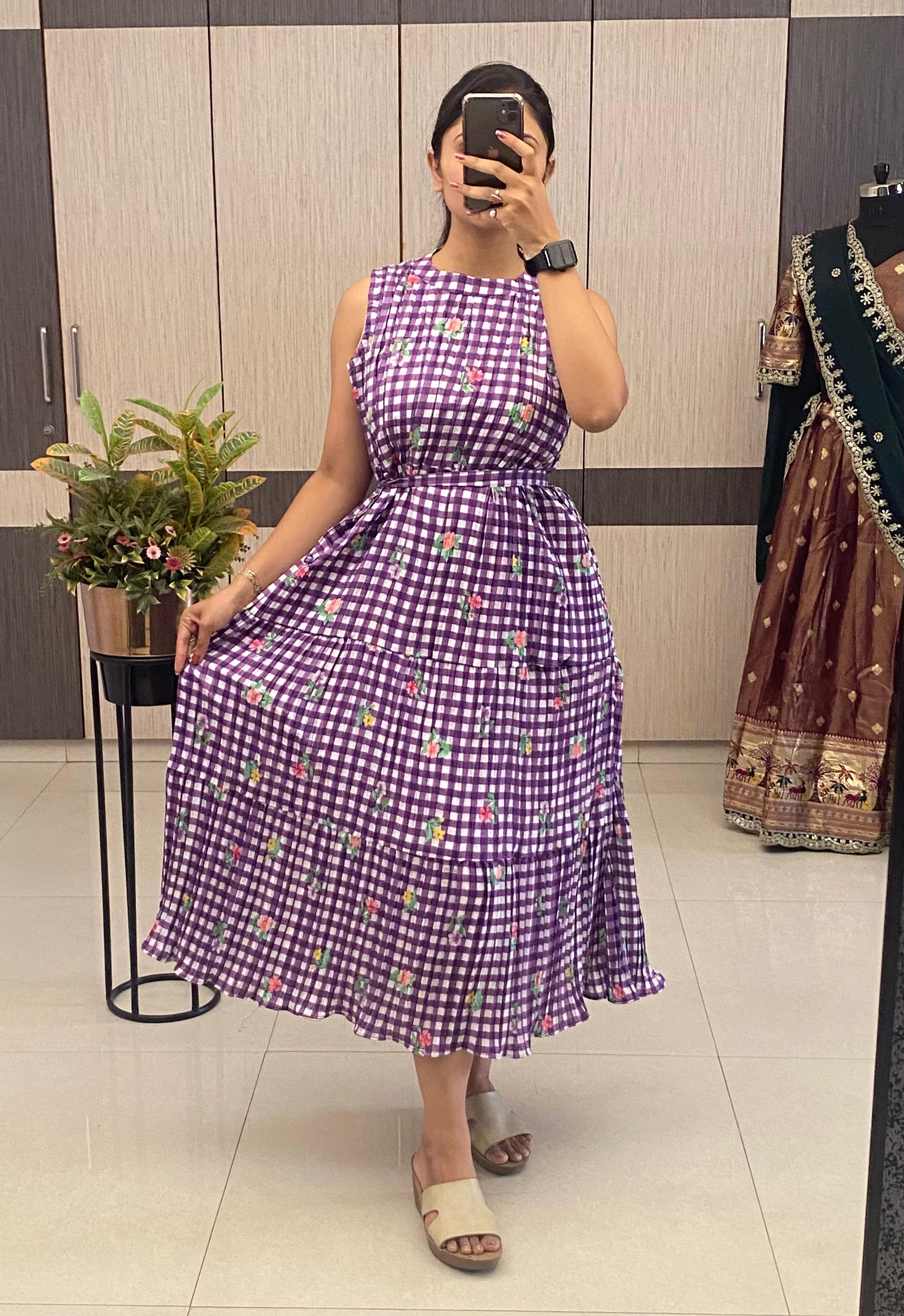 Stylish  Tiered Midi  dress👗