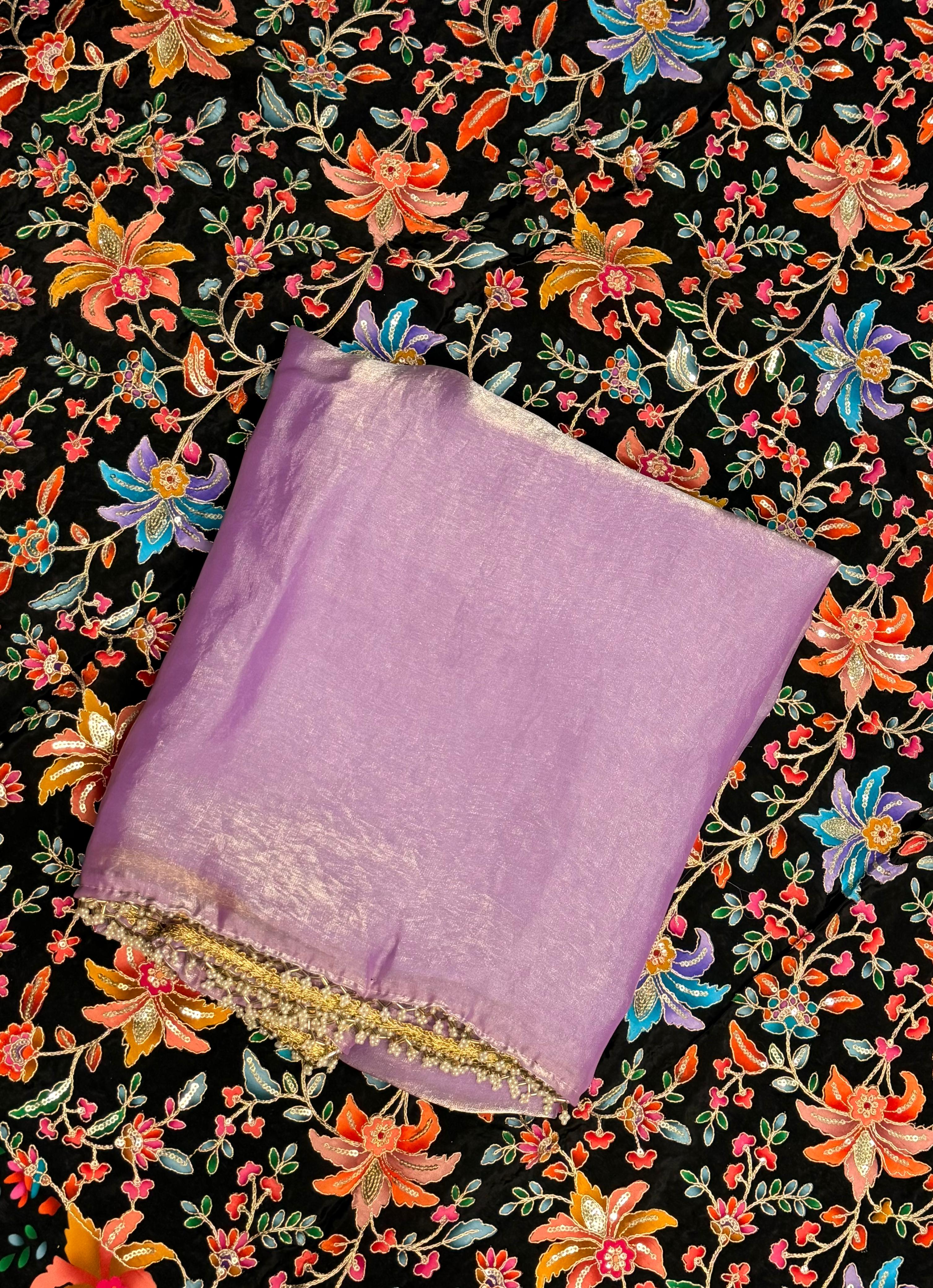 Elegant Fendi silk saree ✨
