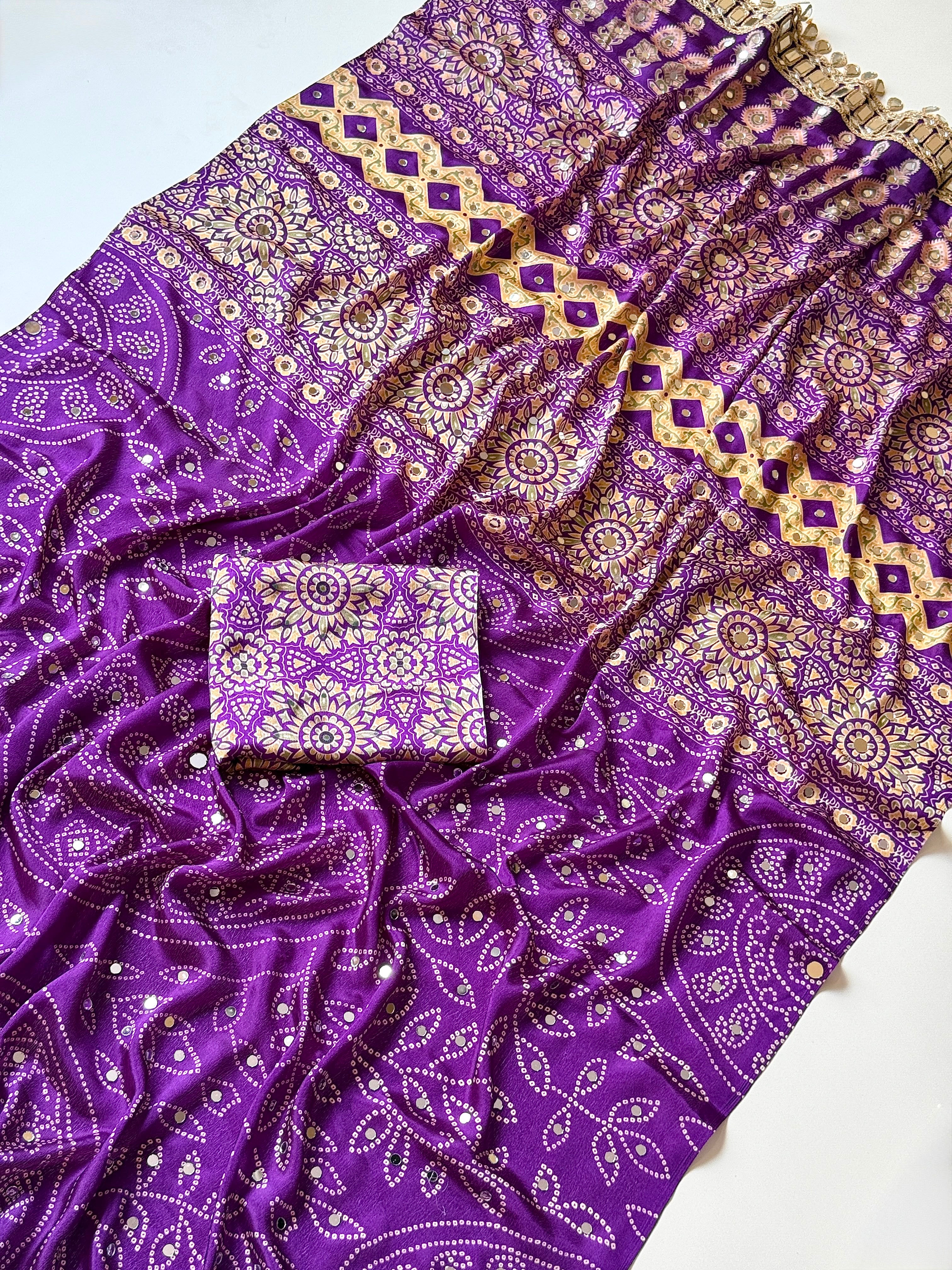 Pure satin silk saree