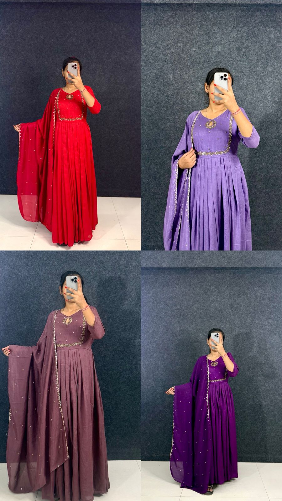 TARA Hand work Anarkali with Duppatta