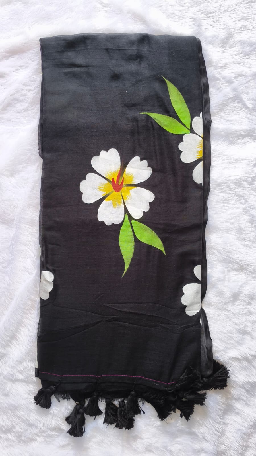 Pure Mul Cotton floral printed sarees