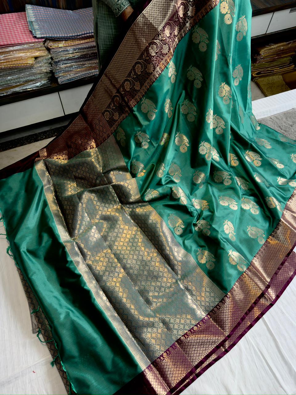 Soft katan silk saree
