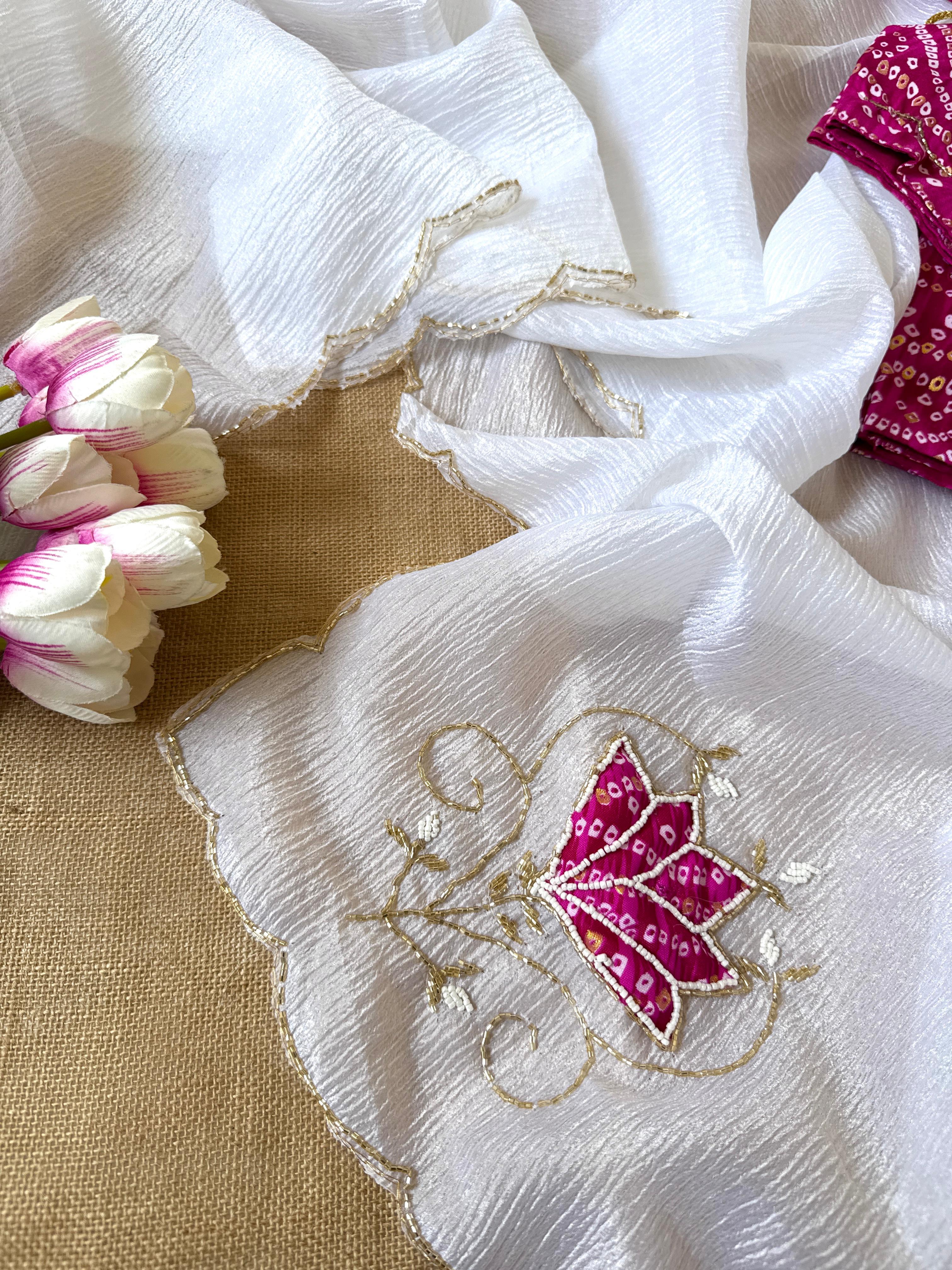Pure Crush Georgette Chiffon Saree