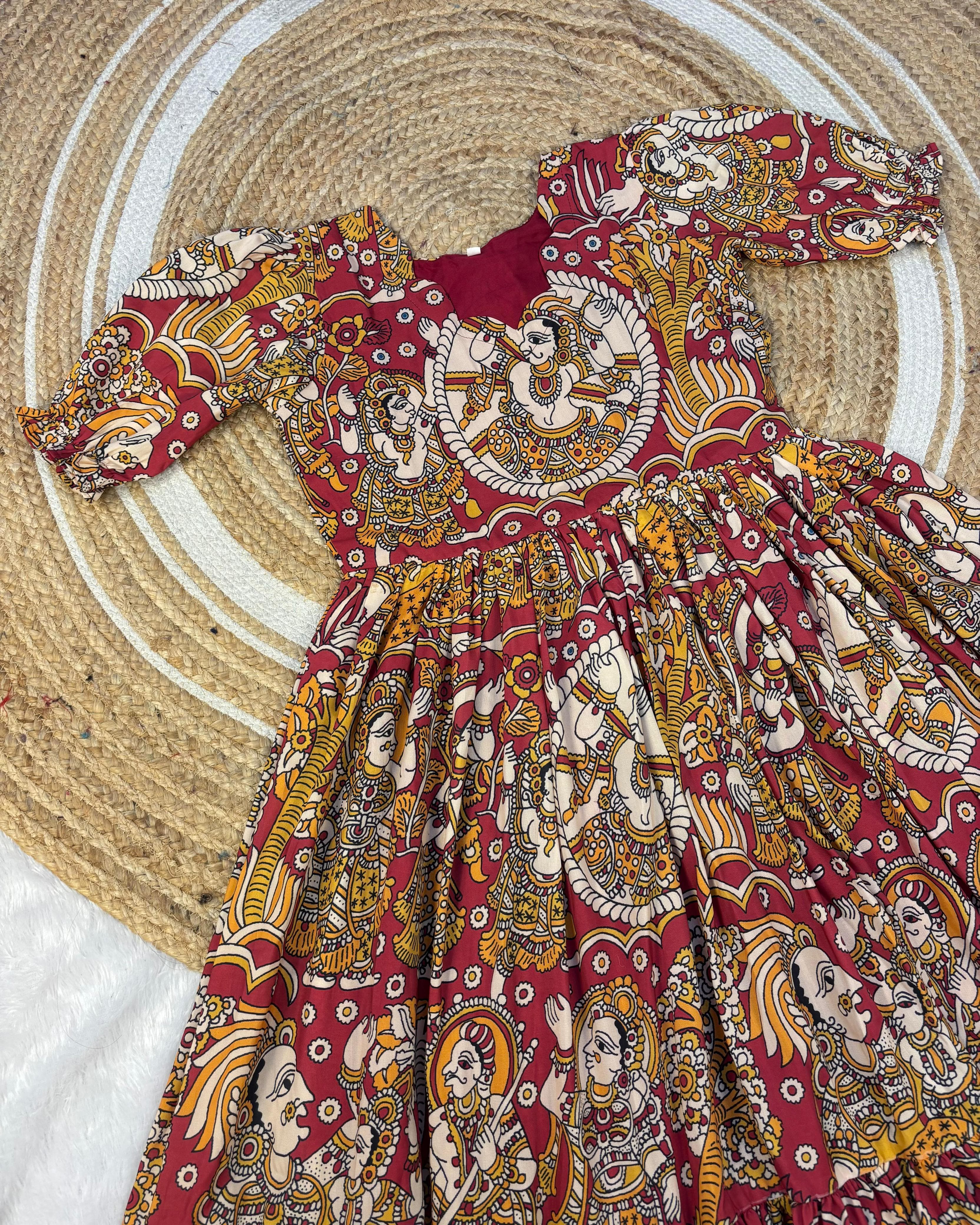 Kalamkari inspired maxi gowns